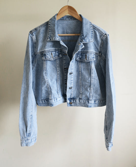 “Drunk in Love” Embroidered Bride Denim Jacket – Personalised Bridal Jacket